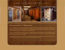 Tablet Screenshot of circlecmillwork.com